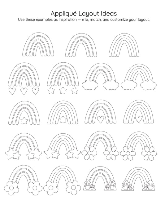 The Everyday Arc Appliqué Set - Digital Download