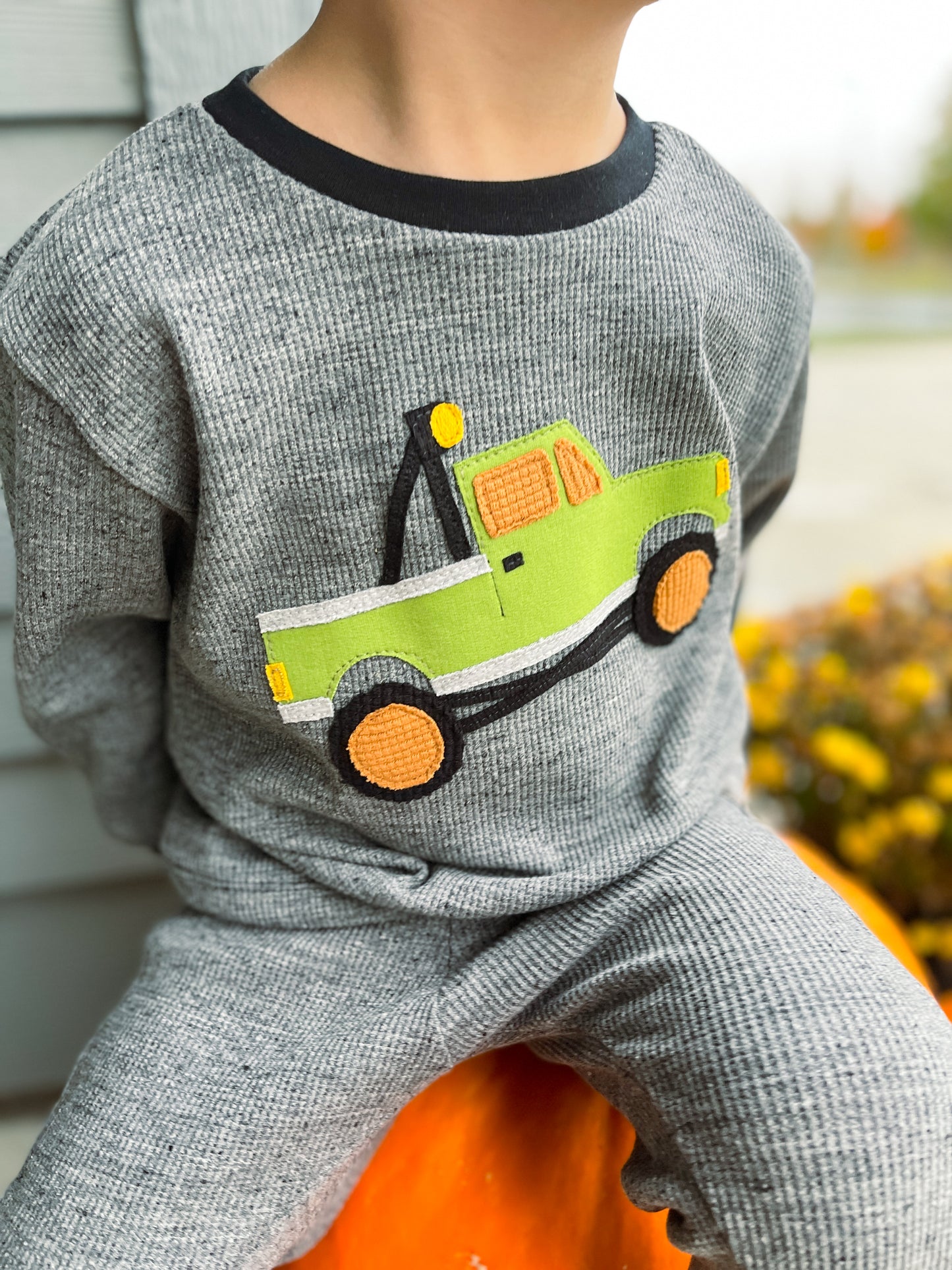 Winter Truck Appliqué Set – Digital Download