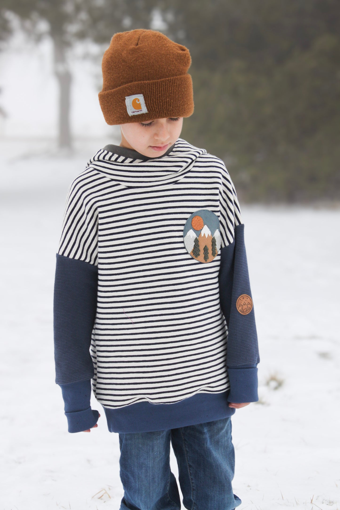 Mountain Scene Appliqué – Digital Download