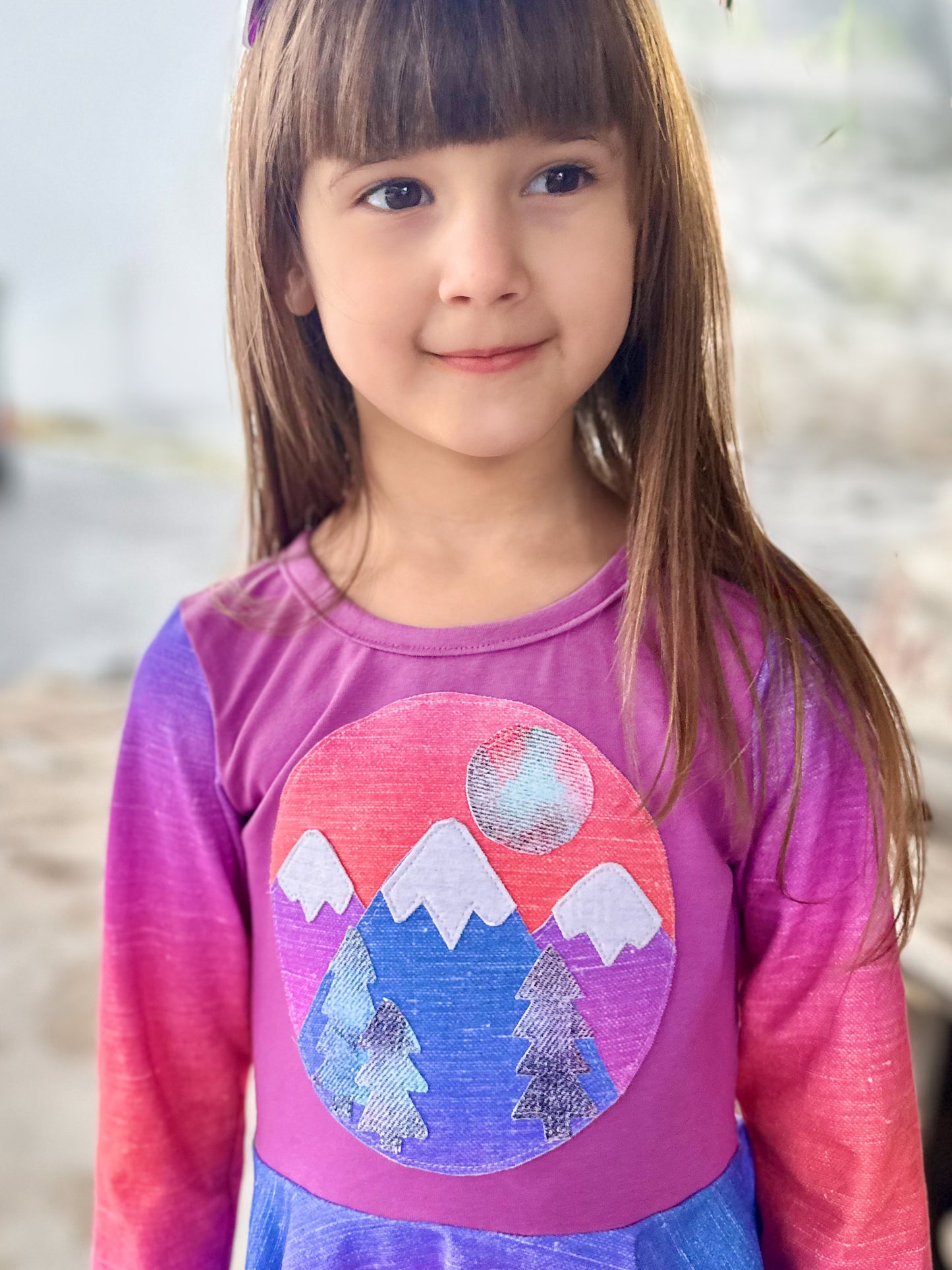 Mountain Scene Appliqué – Digital Download