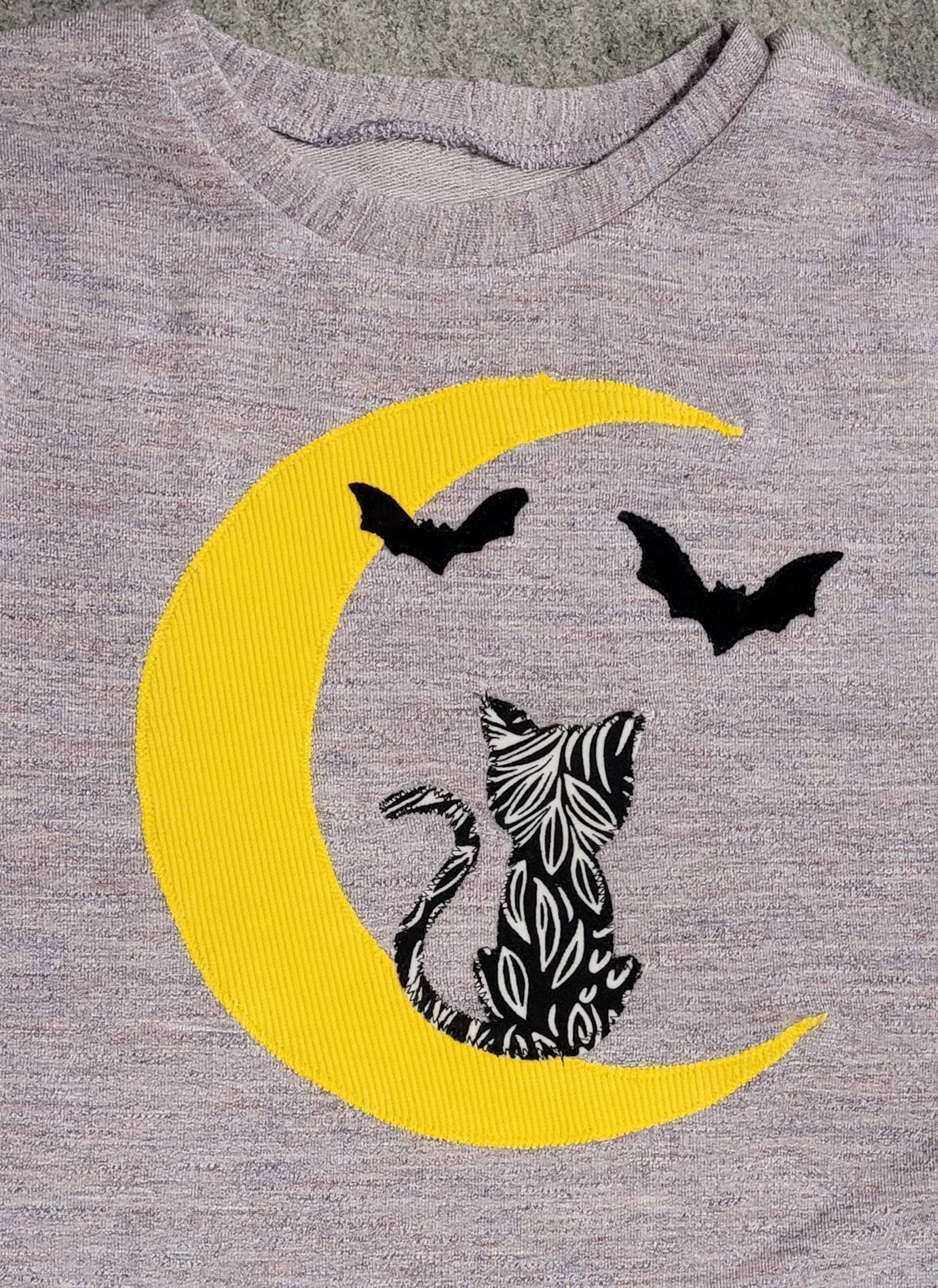 Cats & Pumpkin Applique Set Digital Download