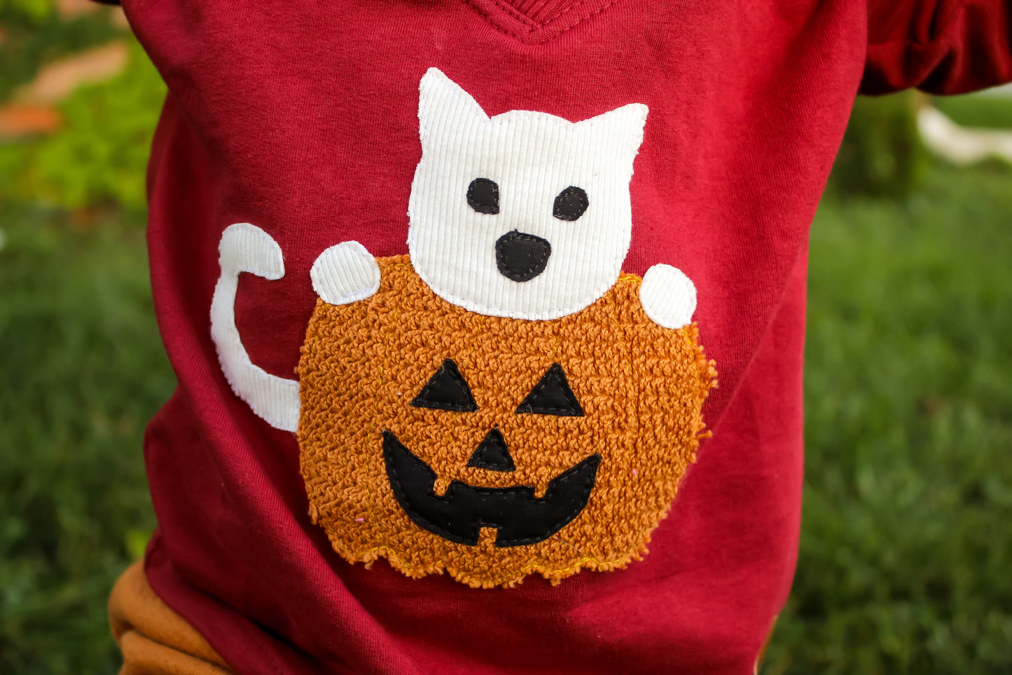 Cats & Pumpkin Applique Set Digital Download