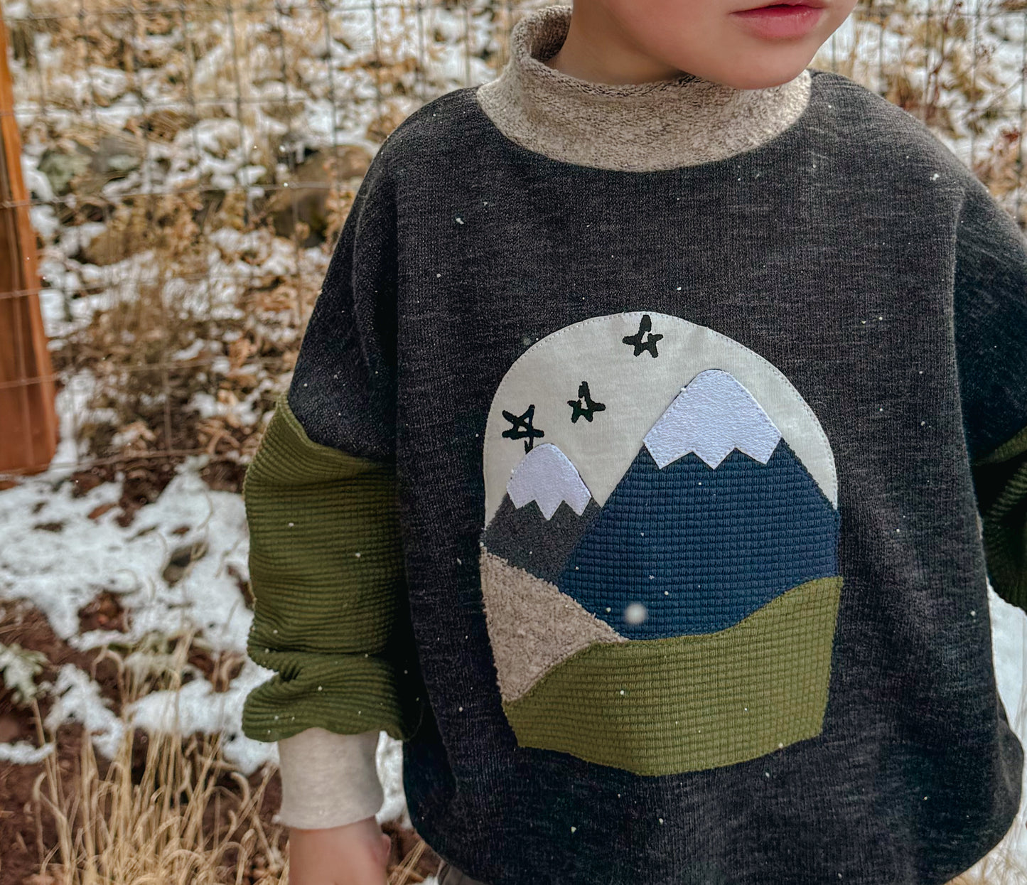 Mountain Scene Appliqué – Digital Download