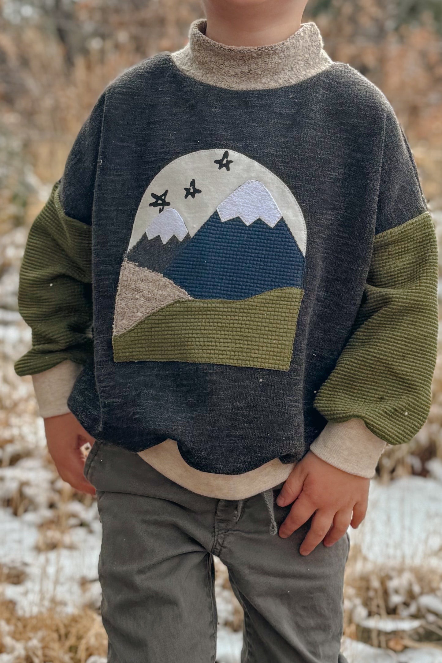 Mountain Scene Appliqué – Digital Download