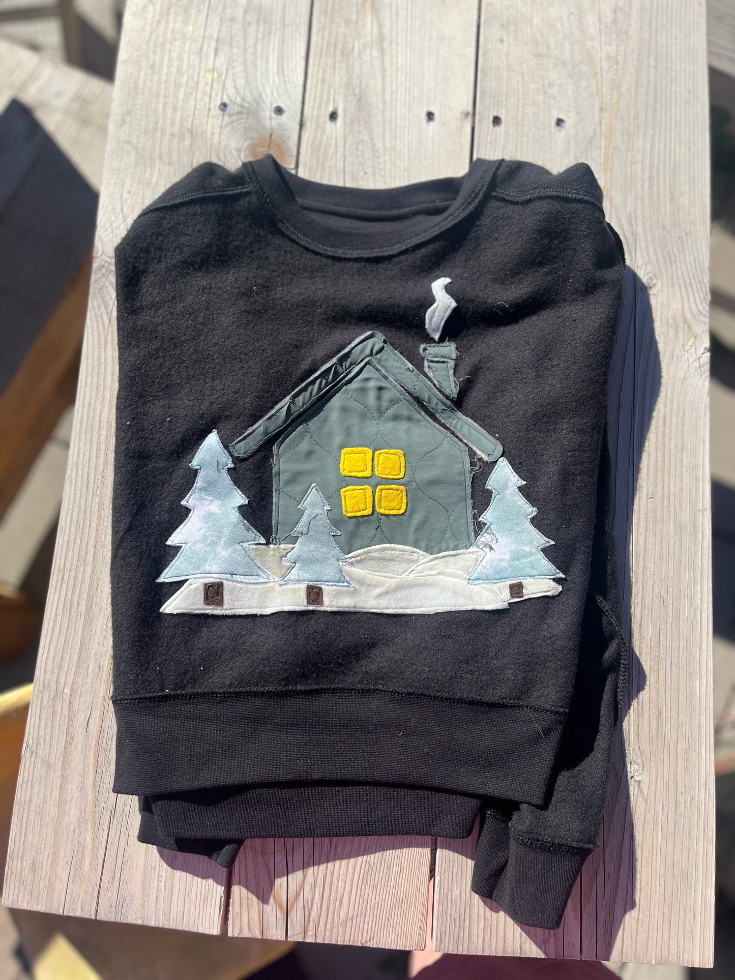 Winter Cabin Appliqué Set – Digital Download