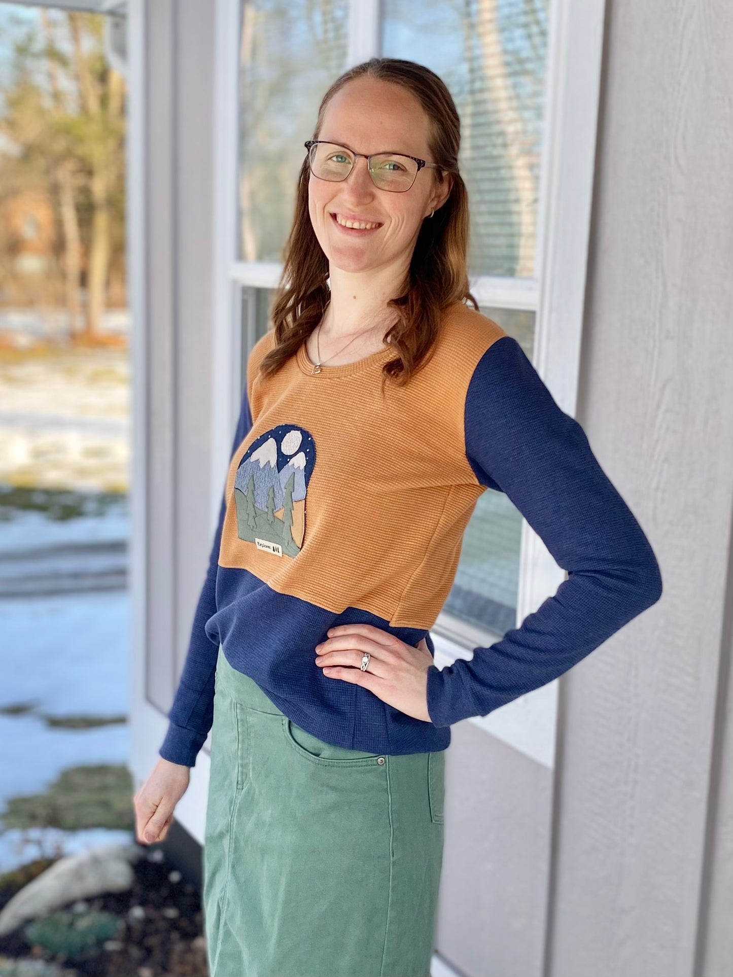 Mountain Scene Appliqué – Digital Download