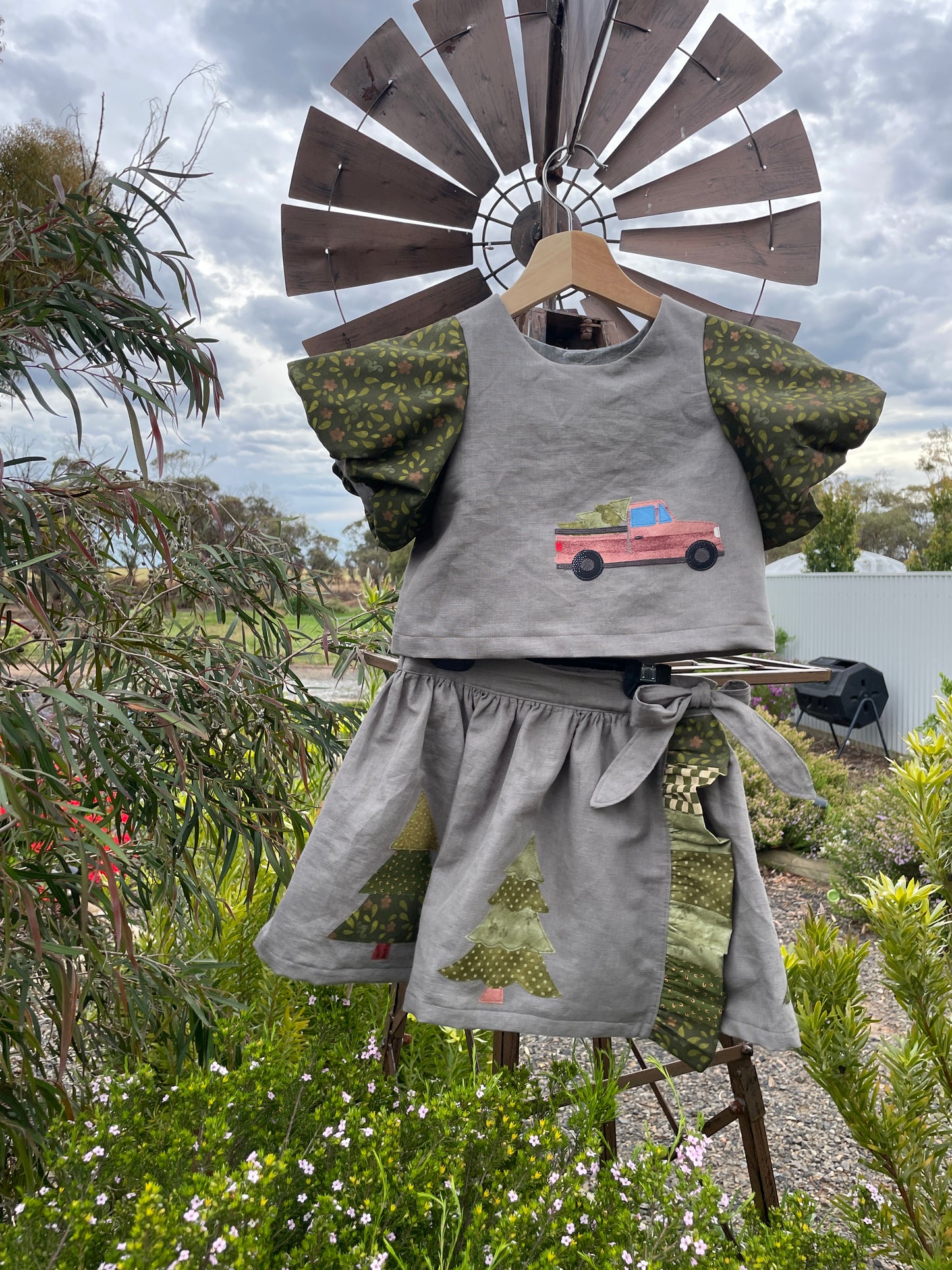 Winter Truck Appliqué Set – Digital Download