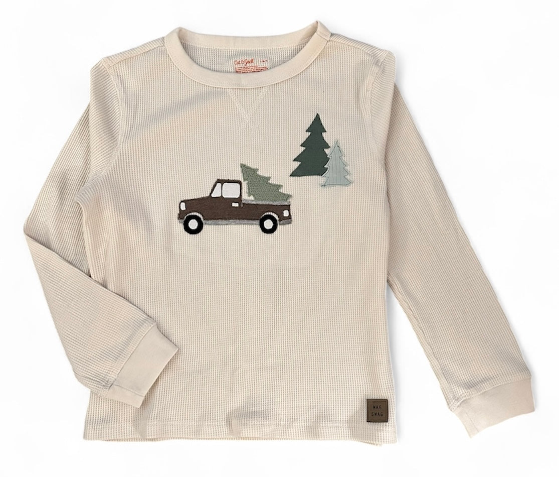 Winter Truck Appliqué Set – Digital Download