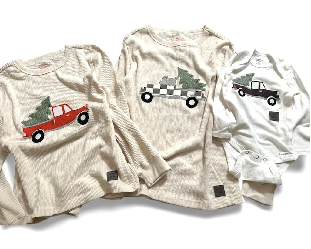 Winter Truck Appliqué Set – Digital Download