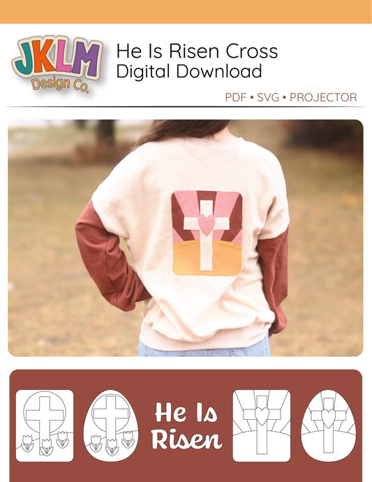 He Is Risen Cross - Digital Download